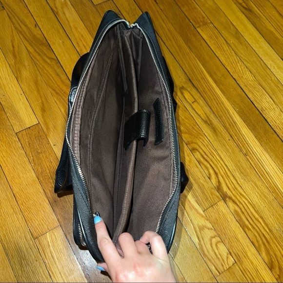 Cole Haan Canvas and Leather Laptop Bag - Picture 6 of 8